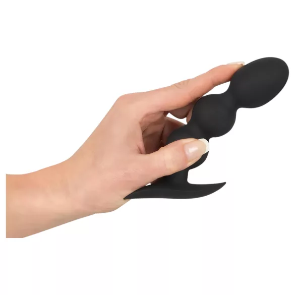 Black Velvets Heavy - 145 g kuuliga anaalpistik (must)