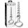 Icicles No. 67 - ümmargune klaasist dildo (läbipaistev)