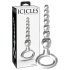 Icicles No. 67 - ümmargune klaasist dildo (läbipaistev)