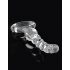 Icicles No. 67 - ümmargune klaasist dildo (läbipaistev)