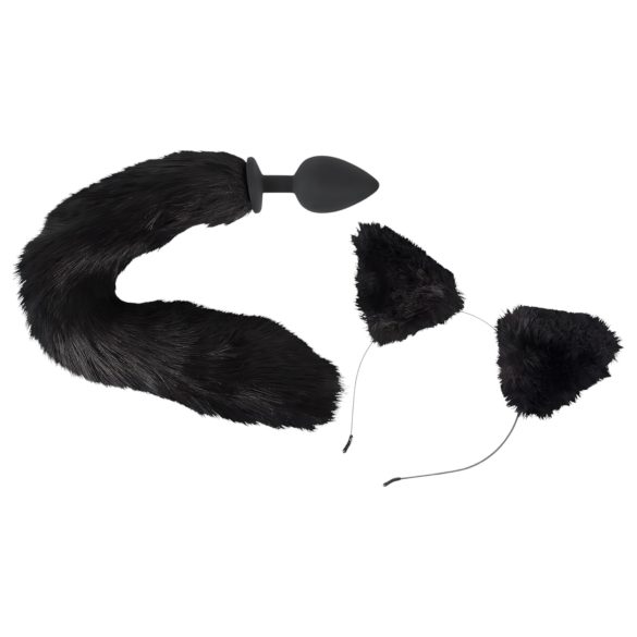 Bad Kitty must-plugi komplekt - musta