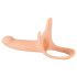 You2Toys - Strap-on M - kinnitatav, õõnes dildo - naturaalne
