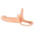 You2Toys - Strap-on - kinnitatav, õõnes dildo (suur) - naturaalne