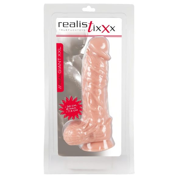 realistixxx Giant XXL - realistlik suur dildol - 32 cm - naturaalne