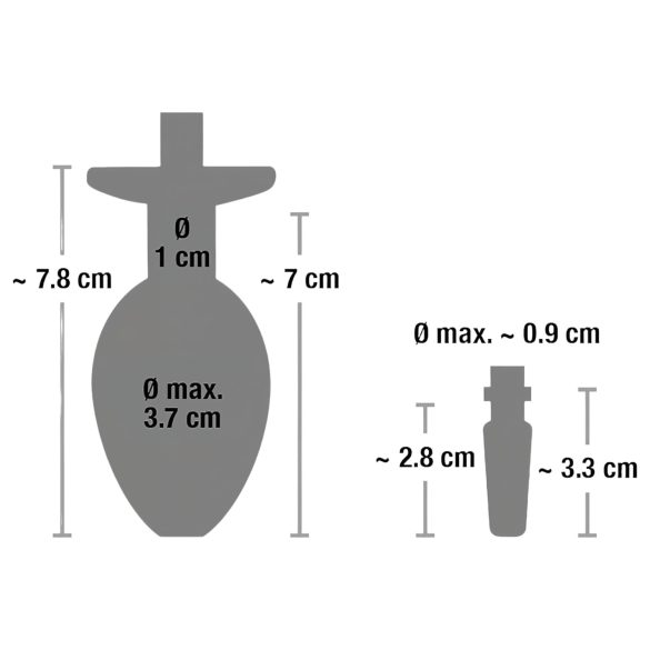 Piss to Ass Plug - õõnes anaalpistik kusiti laiendajaga