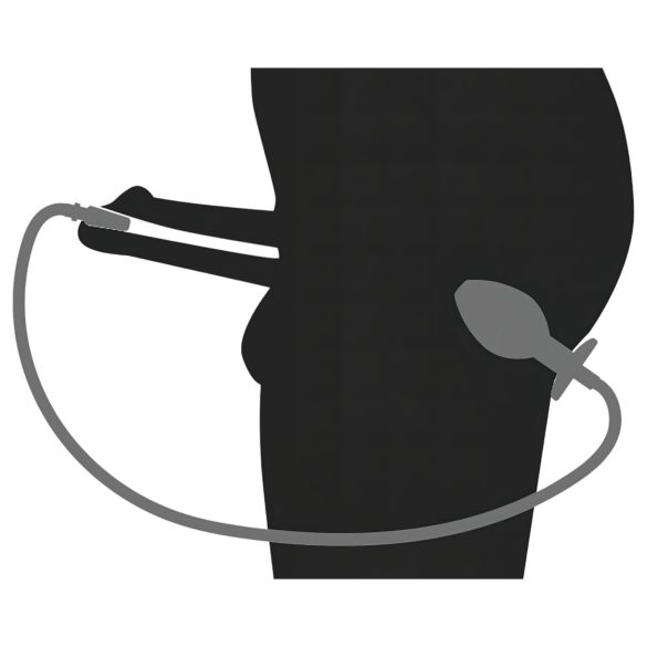 Piss to Ass Plug - õõnes anaalpistik kusiti laiendajaga