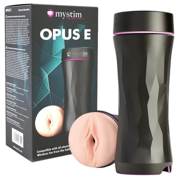 mystim Opus E Vagiina - elektro-tupp (naturaalne-must)
