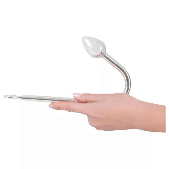 You2Toys - anaalnöör konksuga - alumiinium 179g hõbedane