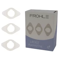   Fröhle - peeniserõngaste komplekt - meditsiiniline silikoon - 3 tk (2,1 cm)