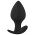 Black Velvet - 3-osaline silikoonist anaaltappide komplekt - must