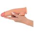 Realistixxx – hernerõngaga pikendatud peenisehülss - 19 cm (naturaalne)