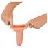 Realistixxx – hernerõngaga pikendatud peenisehülss - 19 cm (naturaalne)