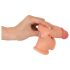 Realistixxx – hernerõngaga pikendatud peenisehülss - 19 cm (naturaalne)