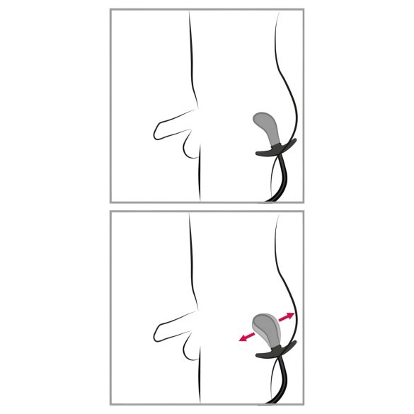 You2Toys - täispumbatav anaalpunn kuulidega - must