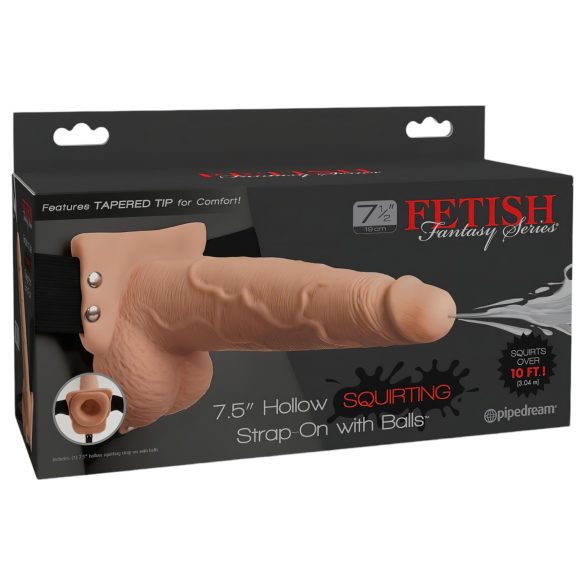Fetish Strap-On 7,5 - kinnitatav, pritsiv dildo (naturaalne)
