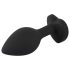 You2Toys Anaaltapp - valge kiviga anaaltapp (must)