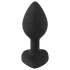 You2Toys - anaalipistik valge kiviga - must