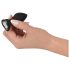 You2Toys Anaaltapp - valge kiviga anaaltapp (must)