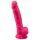 Silexd 7 - iminapaga, munanditega dildo - 17,5 cm (roosa)