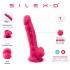 Silexd 7 - iminapaga, munanditega dildo - 17,5 cm (roosa)