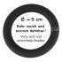 Black Velvet - silikoonist peeniserõngas (must) - 5cm