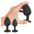 Black Velvet - anaaltapi komplekt (4 osaline) - must