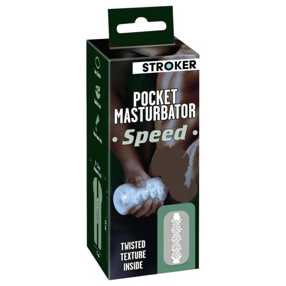 STROKER Speed - läbipaistev masturbaator (kunstlik tuharad)