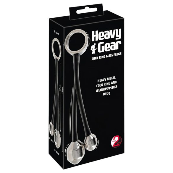 You2Toys Heavy Gear - anaaltihend raskusega (must)