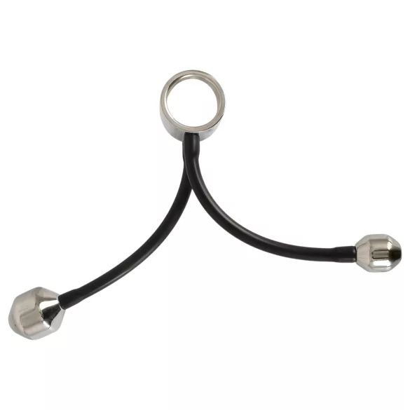 You2Toys Heavy Gear - peeniserõngas anaalkaaluga - must