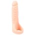Realistixxx Double F - realistlik dildo ja peeniserõngas (naturaalne)