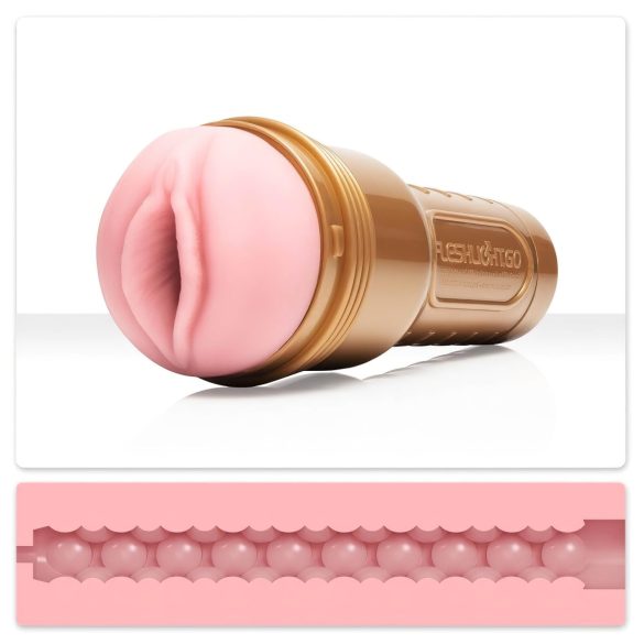 Fleshlight GO Stamina treener - kompaktne roosa vagina