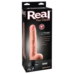   Real Feel Deluxe No.7 - munanditega realistlik vibraator - naturaalne