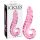 Icicles nr 24 - sooniliste mustritega roosa klaasdildo