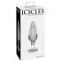 Icicles nr 26 - kooniline klaasist anaaltapp (läbipaistev)