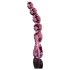 Icicles Nr. 43 - pärlitega, südamekujuline klaasdildo (roosa)