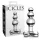 Icicles No. 47 - klaasist anaaliplug kolmikhelmestega läbipaistev