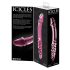 Icicles nr 57 - kaheotsaline roosa klaasdildo (peenise kujuga)