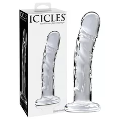   Icicles No. 62 - klaasist dildoga varustatud dildo - läbipaistev