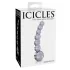 Icicles No. 66 - klaasist dildos - kumer, pallikestega - läbipaistev
