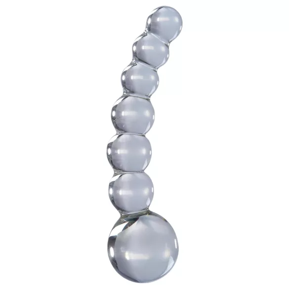 Icicles No. 66 - klaasist dildos - kumer, pallikestega - läbipaistev