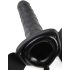 Fetish Strap-On 8 - kinnitusvöö, õõnes vibraator (must)