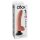 King Cock 9 - painduv iminapaga vibraator (26 cm) - naturaalne
