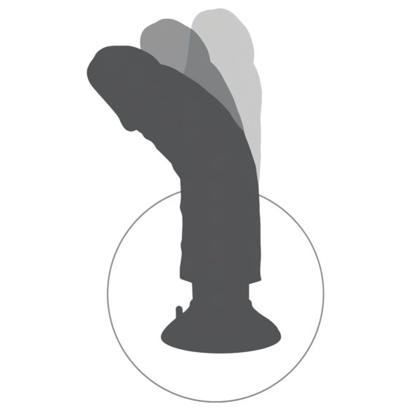King Cock 9 - painduv vibraator iminapaga 26cm - naturaalne