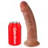 King Cock 9 - iminapaga realistlik dildo (23 cm) - tume naturaalne