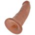 King Cock 9 - iminapaga realistlik dildo (23 cm) - tume naturaalne