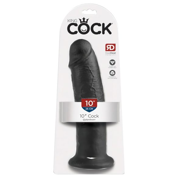 King Cock 10 - iminapaga dildotüra (25cm) - musta