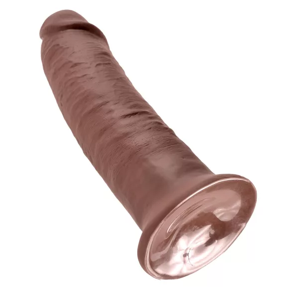 King Cock 10 - suur iminapaga dildo (25 cm, pruun)