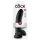 King Cock 9 - suur iminapaga munanditeg dildop (23cm) - must
