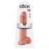 King Cock 11 - iminapaga, munanditega dildo (28 cm) - looduslik