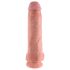 King Cock 11 - iminapaga, munanditega dildo (28 cm) - looduslik
